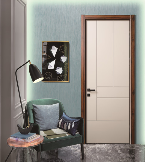 熱銷混搭鑫順來X-4010實木烤漆門