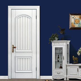 廠價直銷鑫順來X-6010平開外扣雕花實木烤漆門