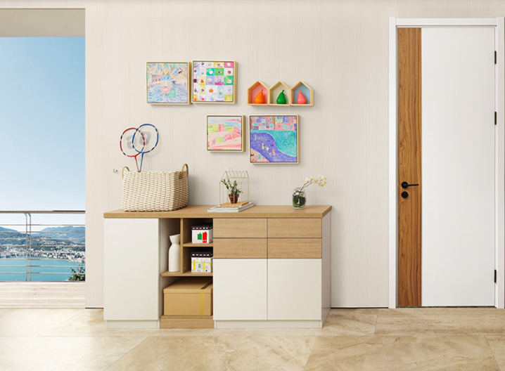 廠價直銷鑫順來X-6048平開實木烤漆門