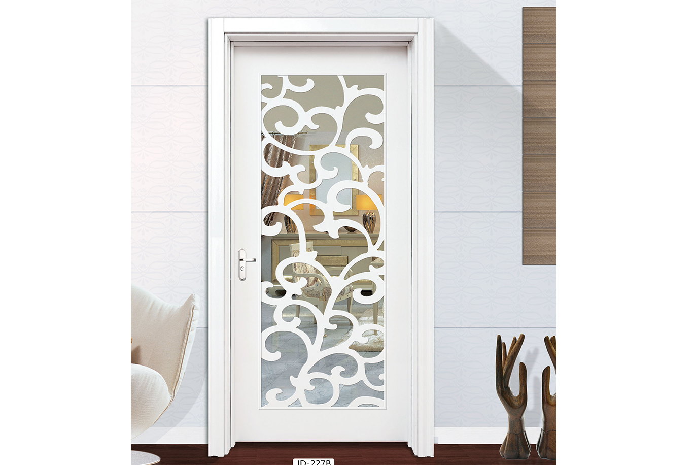 廠價直銷鑫順來X-8016平開實木烤漆門