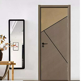 新品上市鑫順來X-8100平開拼貼實(shí)木烤漆門