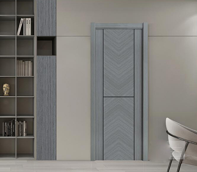 廠價直銷鑫順來X-8106平開拼貼實木烤漆門