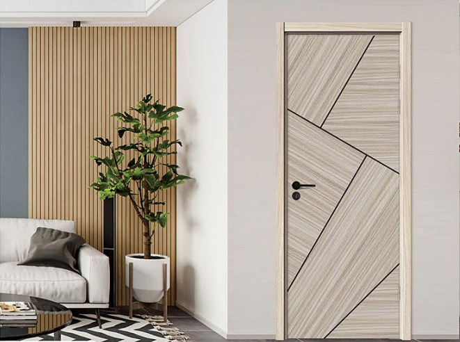 廠價直銷零度鑫順來X-9010平開拼貼實木烤漆門