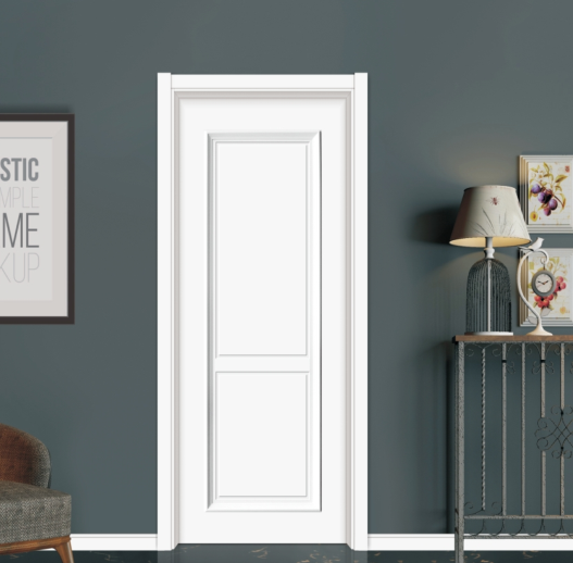 廠價直銷鑫順來X-9001平開帶扣線實(shí)木烤漆門